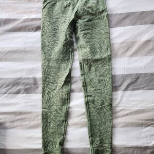 Green Patterned Leggings